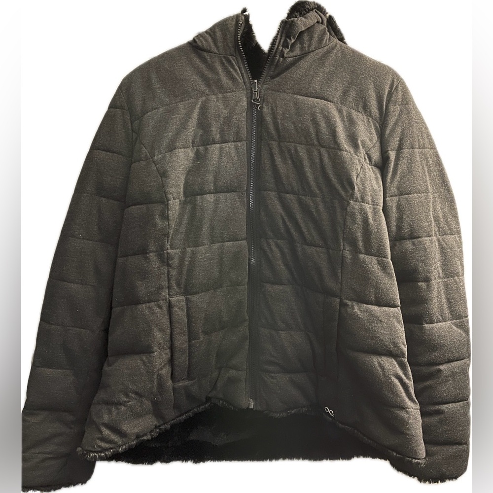 No Boundaries Fur reversible hoodie